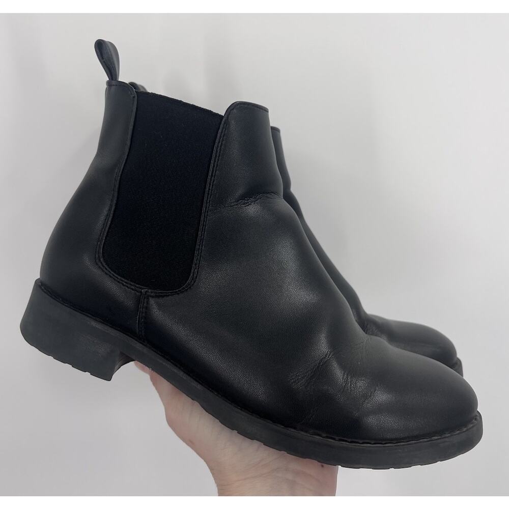 Wills Vegan Shoes Black Pull On Chelsea Boots Size 38 Vegan Leather Portugal